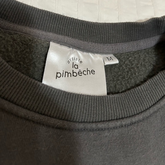 LA PIMBÊCHE Femiligion Grey Crewneck - Picture 4 of 7